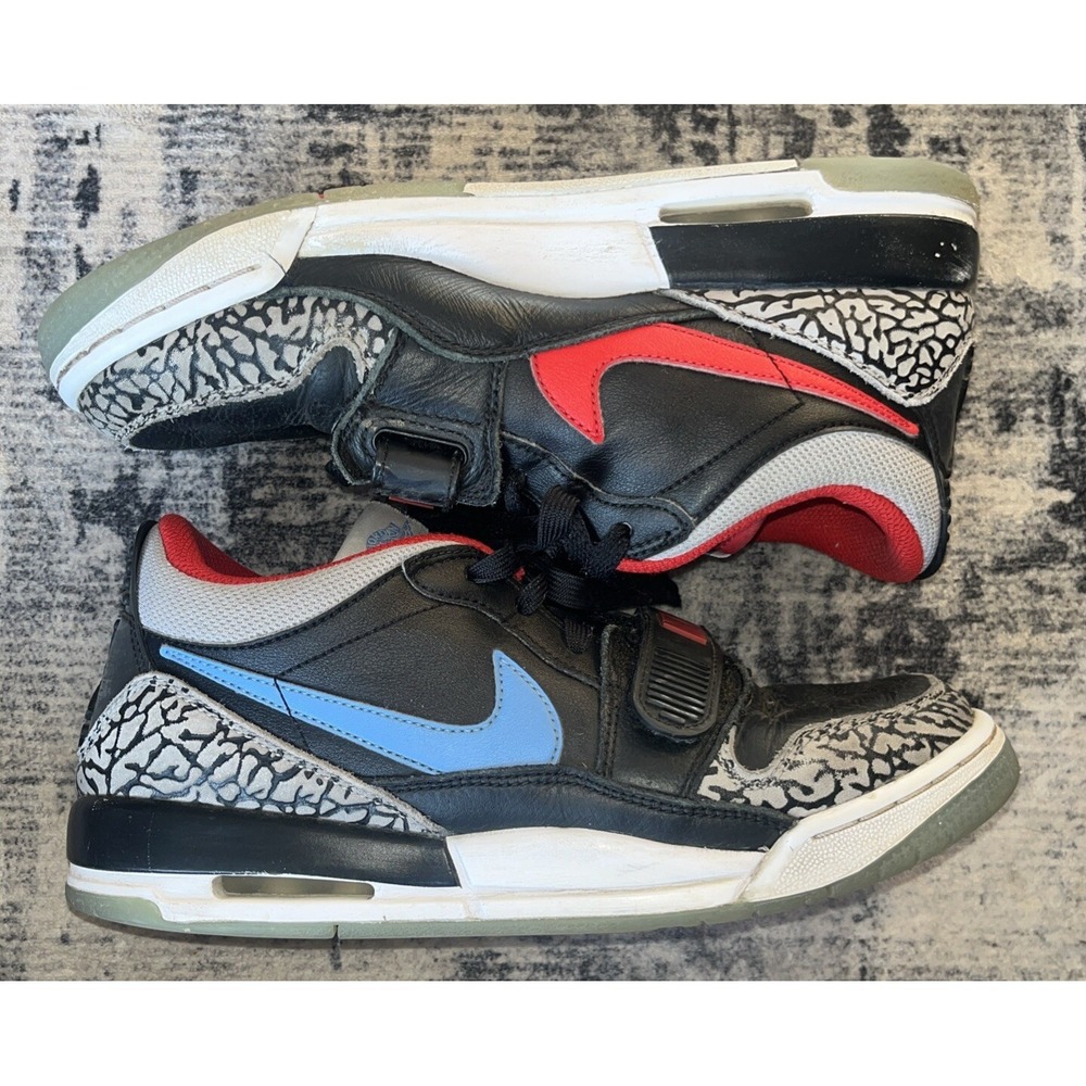 Nike Air Jordan Legacy 312 Low GS Y7 Chicago Flag Black‎ Blue Cement CD9054-004